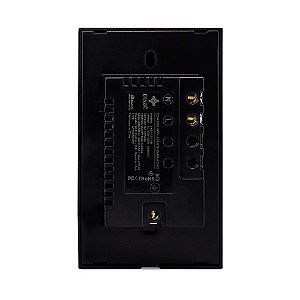 Tomada Dupla com USB-A+USB-C 16A Vidro 2.5D - PRETA