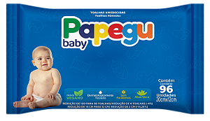 Toalhinha Umedecida Papegu Baby 96 Unidades - 12 Pacotes