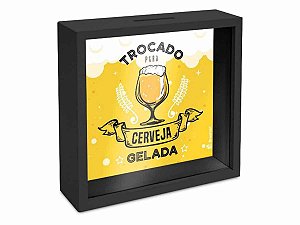 Quadro Cofre Brasfoot 18x18cm Cerveja Gelada