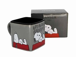 Caneca Cerâmica 300ml Cubo Zona Criativa Get Going Snoopy
