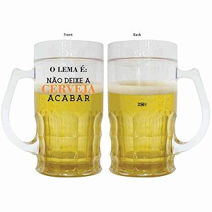 Caneca de Chopp 450ml Zona Criativa O lema