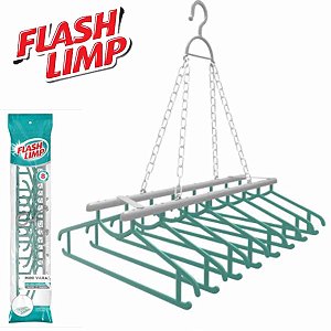 Mini Varal para 8 Camisas FlashLimp