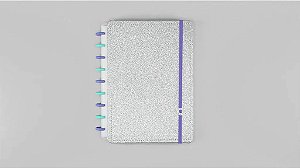 Caderno Lets Glitter Silver 2,0 Grande - CI