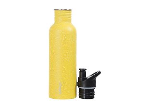 GARRAFA SPORTS MINISO INOX COM BICO 750ML AMARELO