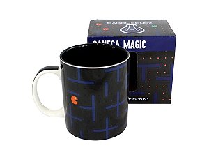 CANECA MAGIC 300ML ZONA CRIATIVA 10022370 PAC MAN PRETA