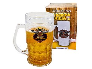 CANECA CHOPP 630ML SEMPRE CHEIA CASUAL GIFT LEGENDARY HARLEY