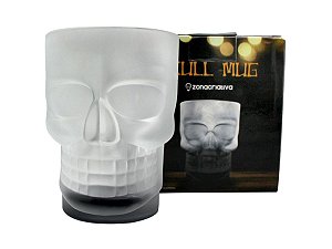 CANECA SKULL MUG CAVEIRA 500ML ZONA CRIATIVA BASE PRETA