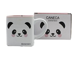 CANECA CERÂMICA 300ML CUBO ZONA CRIATIVA PANDA