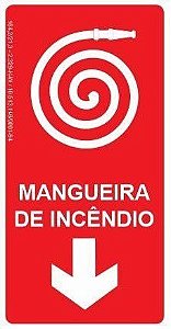 Placa Fotoluminescente - Mangueira de Incêndio