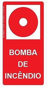 Placa Fotoluminescente - Bomba de Incêndio