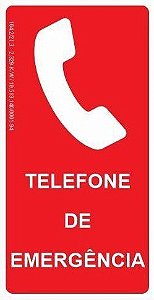 Placa Fotoluminescente - Telefone de Emergência