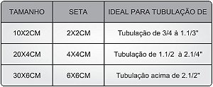 Etiqueta Adesiva Identificação de Tubulação Água de Reuso