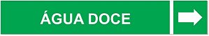 Etiqueta Adesiva Identificação de Tubulação Água Doce
