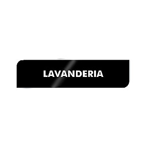 Placa Identificação - Lavanderia - Acrilico