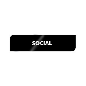 Placa Identificação - Social - Acrilico