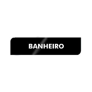 Placa Identificação - Banheiro - Acrilico