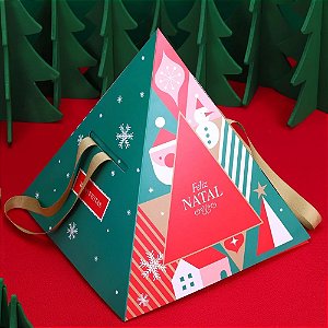 CAIXA PINHEIRO 3 GAVETAS NATAL ENCANTADO JANGO