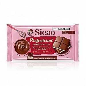 CHOCOLATE BARRA AO LEITE SICAO PROFISSIONAL 1,01kg