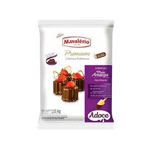 COBERTURA GOTAS PREMIUM MEIO AMARGO 1,01KG  MAVALÉRIO