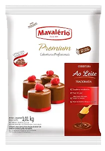 COBERTURA GOTAS PREMIUM AO LEITE 1,01KG MAVALERIO