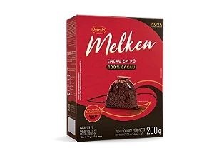 CACAU EM PO 100% 200GR MELKEN