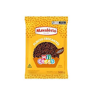 FLOCOS CROCANTE SABOR CHOCOLATE MIL CORES 500GR MAVALERIO
