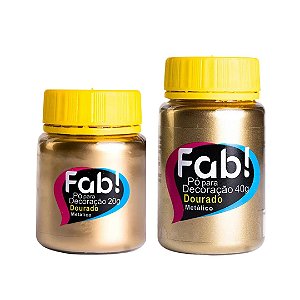 PÓ PARA DECORAÇÃO DOURADO 20GR/40GR