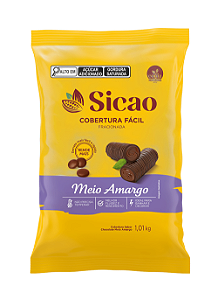 COBERTURA GOTAS MEIO AMARGO 1,01KG SICAO FACIL