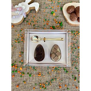 CAIXA OVO DE COLHER 2 OVOS 50GR BRANCA MAX PAPER