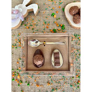 CAIXA OVO DE COLHER 2 OVOS 50GR KRAFT MAX PAPER