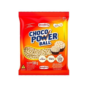 CEREAL MINI BRANCO CHOCO POWER BALL 300GR MAVALERIO
