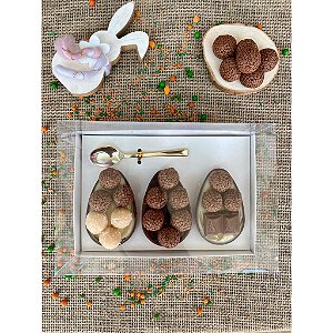 CAIXA OVO DE COLHER 3 OVOS 100GR/150GR BRANCA MAX PAPER