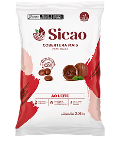 COBERTURA GOTAS AO LEITE 2,05KG SICAO MAIS