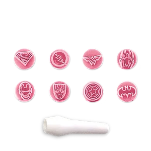 KIT CARIMBOS HEROIS ROSA BEBE BLUESTAR PCT/8UN