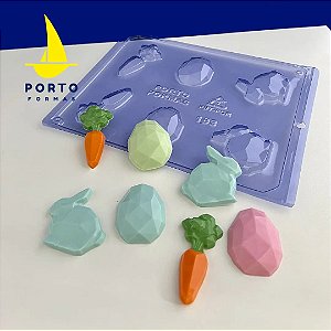 FORMA ACETATO 163 APLIQUES ORIGAMI PÁSCOA PORTO FORMAS