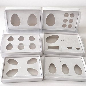 KIT AMOSTRAS CAIXAS OVO DE COLHER C/6UN MAX PAPER