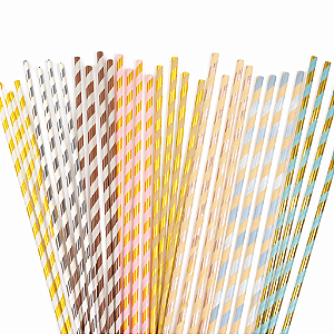 CANUDO PAPEL LISTRADO METALIZADO PCT/15UN SILVER FESTAS