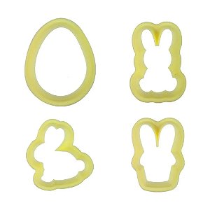 KIT CORTADORES PÁSCOA BRILHANTE PCT/4UN BLUESTAR