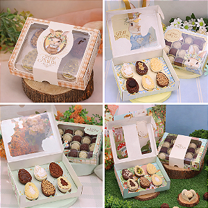 CAIXA COM VISOR DEGUSTAÇÃO 6 MINI OVOS UN JANGO