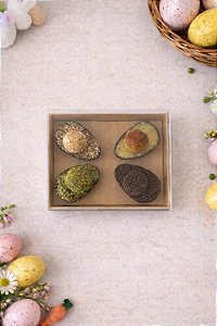 CAIXA OVO DE COLHER 4 OVOS 50GR KRAFT MAX PAPER