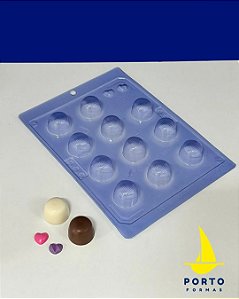 FORMA ACETATO 507 BOMBOM RISCADO PORTO FORMAS