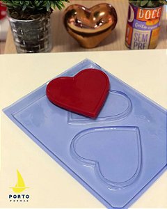 FORMA ACETATO 109 PLACA CORAÇÃO PORTO FORMAS