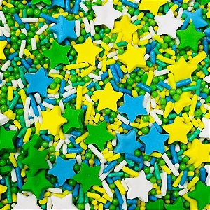 CONFEITOS DE AÇÚCAR SPRINKLES BRASIL COPA JADY CONFEITOS