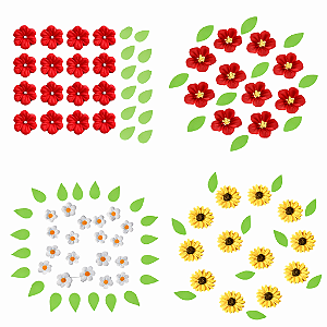 CONFEITOS DE AÇÚCAR FLORES JADY CONFEITOS