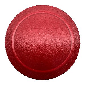 CAKE BOARD REDONDO 38CM VERMELHO