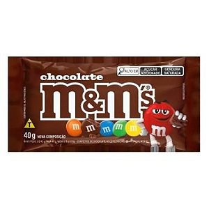 CHOCOLATE M&M AO LEITE 40GR