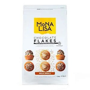 FLAKES DE CHOCOLATE AO LEITE 4M 5KG MILK SMALL MONALISA