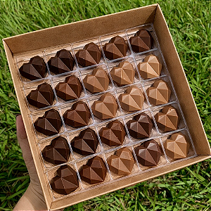 CAIXA PARA 25 DOCES KRAFT UN MAX PAPER