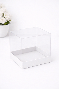 CAIXA MINI BOLO E DOCES 12X12X12CM PCT/6UN BRANCA MAX PAPER