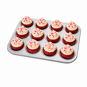 ASSADEIRA P/CUPCAKES ALUMÍNIO CAPARROZ